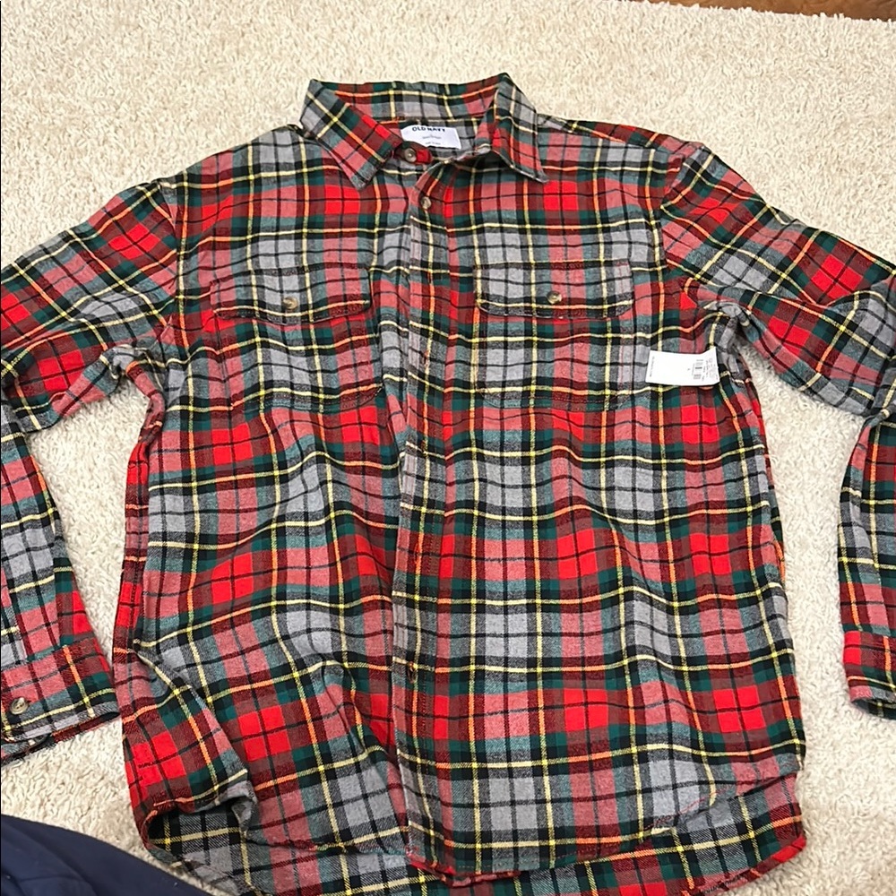 Red Plaid Men's Shirt